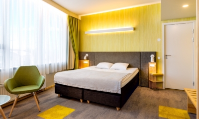Hotell Tartu Deluxe toa voodi vaade